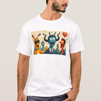 Camiseta Funky Kaiju: Arte de Monstro de Osaka - Espalhe So