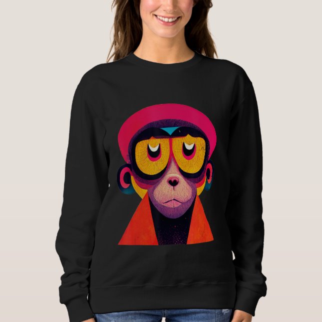 Camiseta Funky Munky Hipster Monkey (Frente)