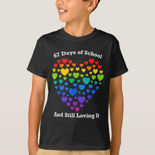 Camiseta Funny 100th Day Of School Shirt Teacher Heart Vale (Frente)