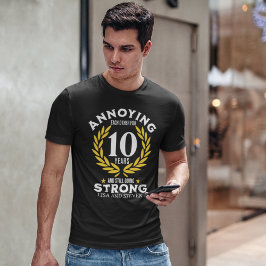 Camiseta Funny 10th Anniversary for couples