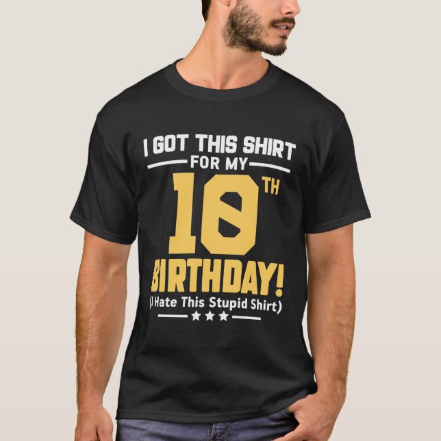Camiseta Funny 10th Birthday 10 Years Old Boys Girls Gift  (Frente)