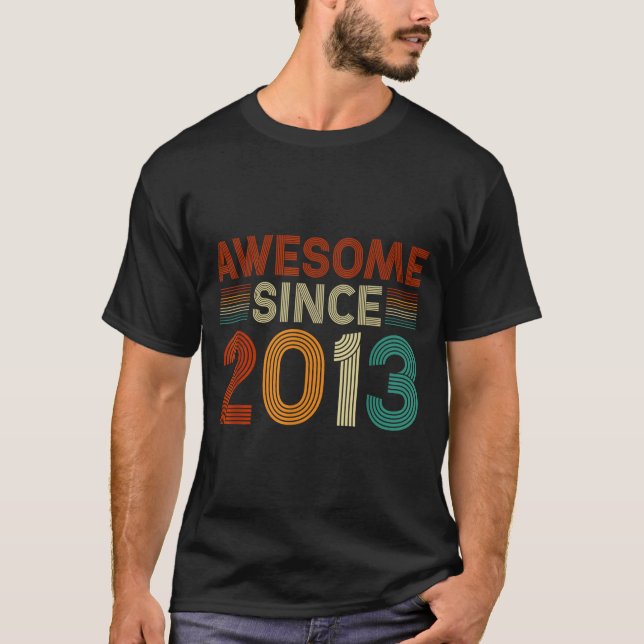 Camiseta Funny 12 Year Old Awesome Since 2013 Birthday Son  (Frente)