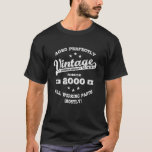 Camiseta Funny 2000 Vintage Birthday Gift Aged Perfectly<br><div class="desc">Funny 2000 Vintage Birthday Gift Aged PerfectlyBorn in 2000,  Fathers Day Gift,  Mothers Day Gift,  Kids Birthday party Present,  Christmas Present Idea. Aged Perfectly Since 2000 All Working Parts (Mostly)</div>
