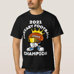 CAMISETA FUNNY 2021 FANTASY FOTBALL CHAMPION FANTASY LEAGU