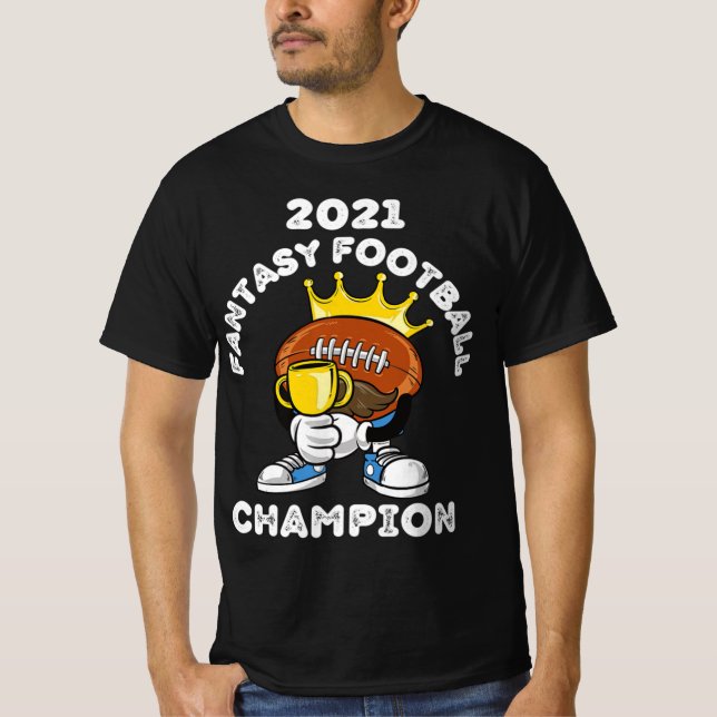CAMISETA FUNNY 2021 FANTASY FOTBALL CHAMPION FANTASY LEAGU (Frente)