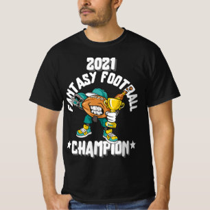CAMISETA FUNNY 2021 FANTASY FOTBALL CHAMPION FANTASY LEAGU