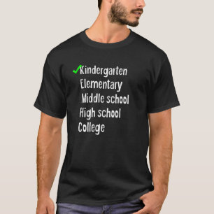 Camiseta Funny 2021 Kindergarten Graduation Checklist Compl