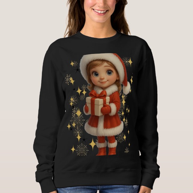 Camiseta Funny 3D Cartoon Ugly Christmas Sweatshirt  (Frente)