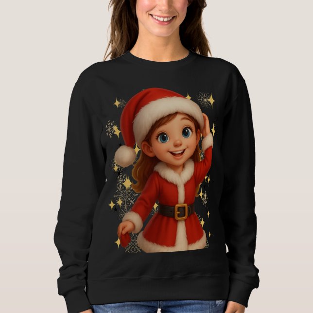 Camiseta Funny 3D Cartoon Ugly Christmas Sweatshirt (Frente)