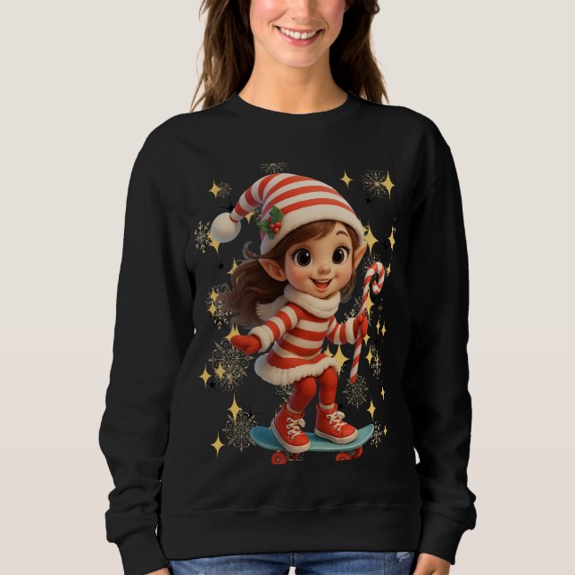 Camiseta Funny 3D Cartoon Ugly Christmas Sweatshirt  (Frente)