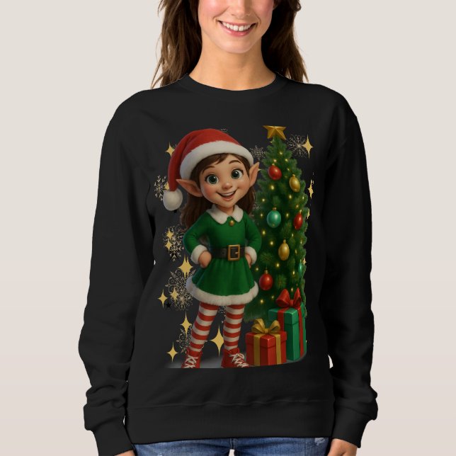 Camiseta Funny 3D Cartoon Ugly Christmas Sweatshirt  (Frente)