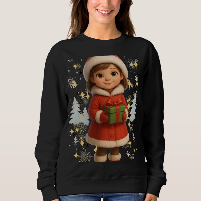 Camiseta Funny 3D Cartoon Ugly Christmas Sweatshirt  (Frente)