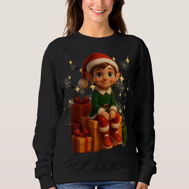 Camiseta Funny 3D Cartoon Ugly Christmas Sweatshirt  (Frente)