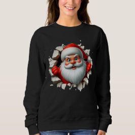 Camiseta Funny 3D Santa Claus Christmas Holiday Design