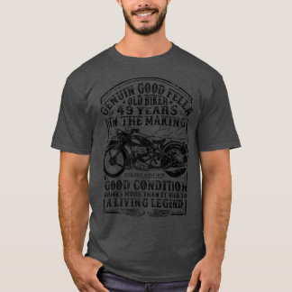 Camiseta Funny 49 Years Old Biker Retro Style Classic Motor