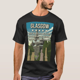 Camiseta Funny 5 Star Glasgow Scotland Review Poster de via