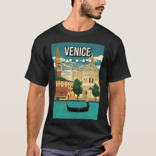 Camiseta Funny 5 Star Veneza Itália Viagem mínima