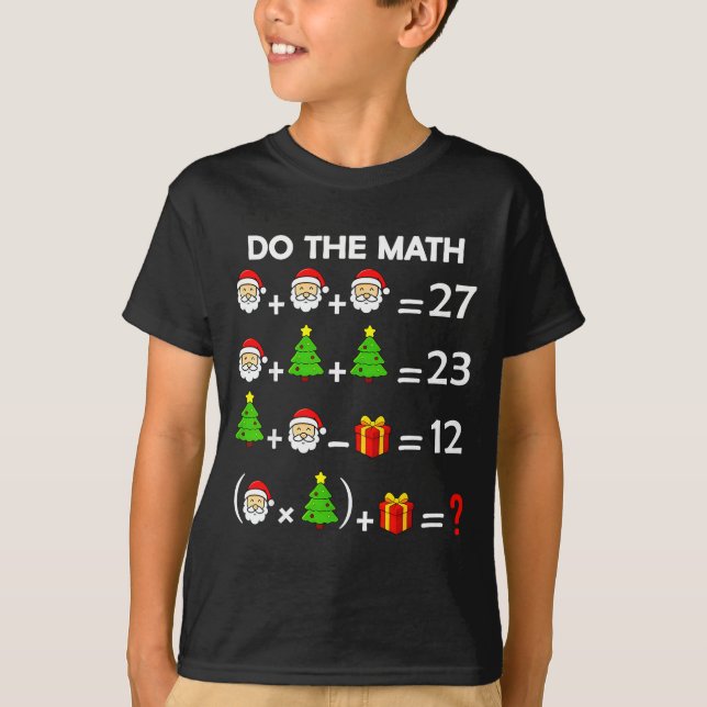 Camiseta Funny 67 Meme Christmas Math Teacher Santa Six Sev (Frente)