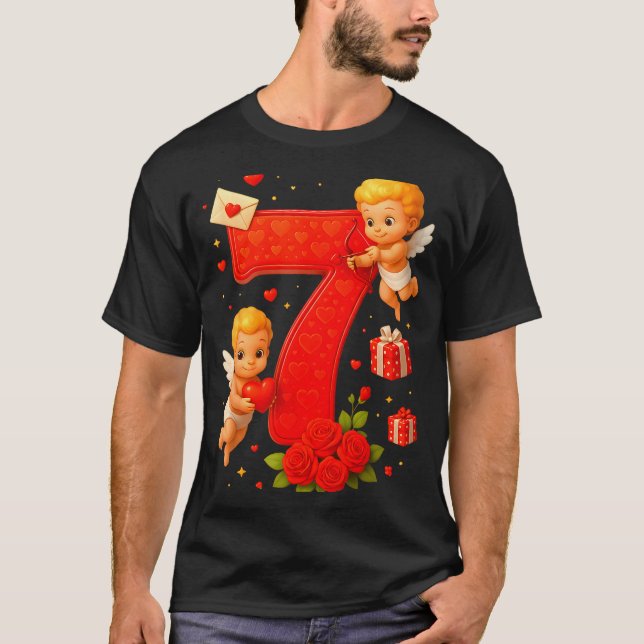 Camiseta Funny 67 Meme Six Seven Matching Couples Valentine (Frente)