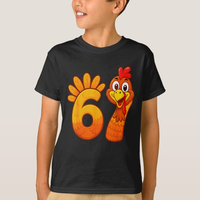 Camiseta Funny 67 Thanksgiving Meme Turkey Six Seven Costum (Frente)