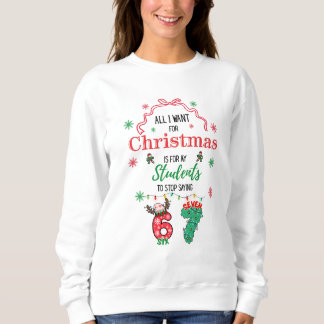 Camiseta Funny 6-7 funny teacher Christmas Hoodie