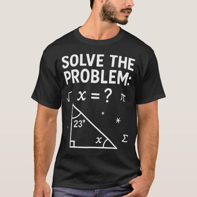 Camiseta Funny 6-7 Math Meme Solve The Problem Teacher For  (Frente)