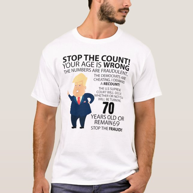 Camiseta Funny 70th Year Birthday Present Happy Birth year (Frente)