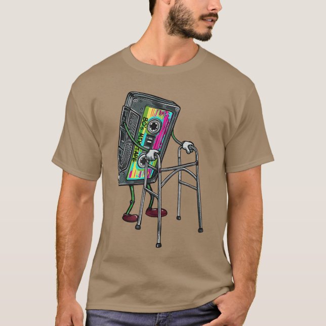 Camiseta Funny 80s Mitape Cassette Retro Music Joke family (Frente)
