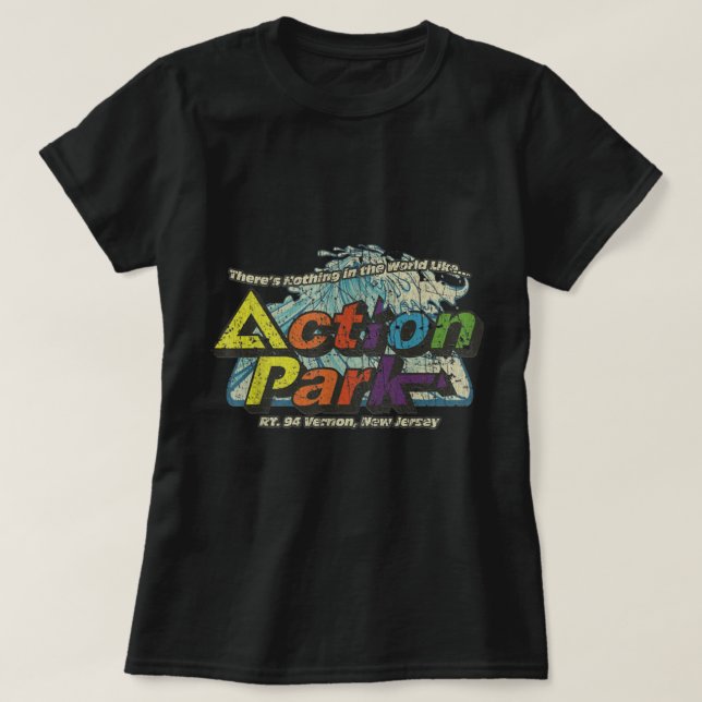Camiseta Funny Action Park New Jersey 1978 Vintage (Frente do Design)