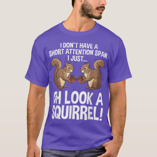 Camiseta Funny ADHD Squirrel Design For Men Women Chipmunk 