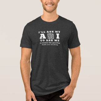 Camiseta Funny AI Startup Tech – 2 QR Code Custom Marketing