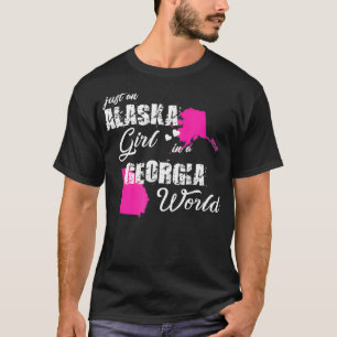 Camiseta Funny Alaska é apenas uma garota do Alasca em Geor