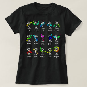 Camiseta Funny Algebra Dance Função Geek de Professor de Ma