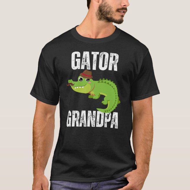 Camiseta Funny Alligator Apparel Charming Gator Grandpa Cro (Frente)