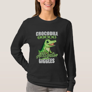 Camiseta Funny Alligator Lover Crocodile Gator Cartoon Wome