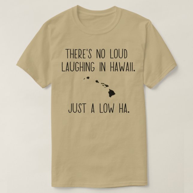 Camiseta Funny Aloha Hawaii Pun Palavra Tocar Punny Island  (Frente do Design)
