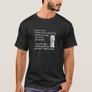 Camiseta Funny Alpaca significa senhoras aposentadas
