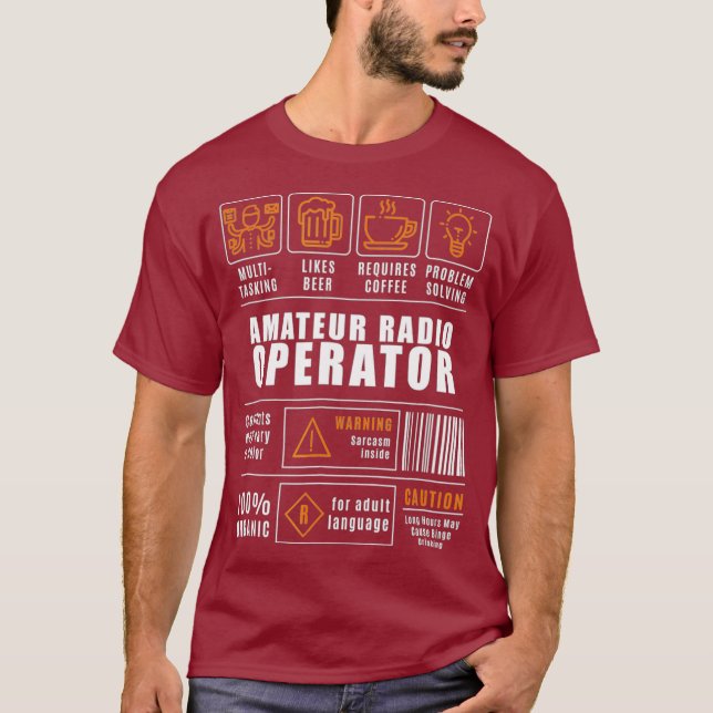 Camiseta Funny Amateur Ham Radio Tshirt (Frente)