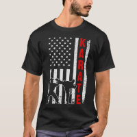 Funny American Flag Karate Art For Men Women Karat