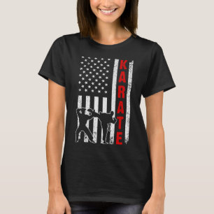 Camiseta Funny American Flag Karate Art For Men Women Karat
