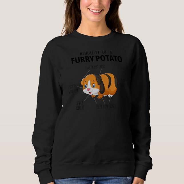 Camiseta Funny Anatomy Of A Furry Potato Guinea Pig Lover G (Frente)