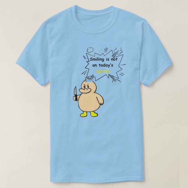 Camiseta Funny Angry Duck  (Frente do Design)
