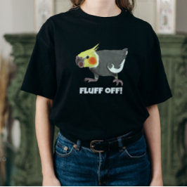 Camiseta Funny Angry Normal Grey Cockatiel Fluff Off