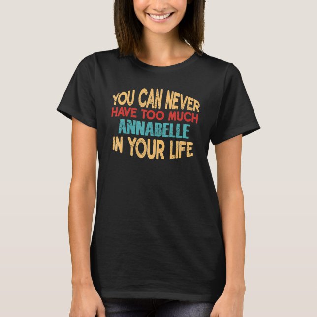 Camiseta Funny Annabelle Personalizou Tshirt Nome Jok (Frente)