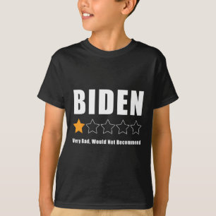 Camiseta Funny Anti Biden Pro Trump 1 Estrela - Eleição De