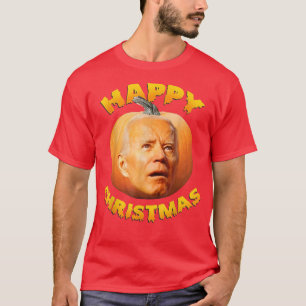 Camiseta Funny Anti Joe Biden Feliz Natal Pumpk