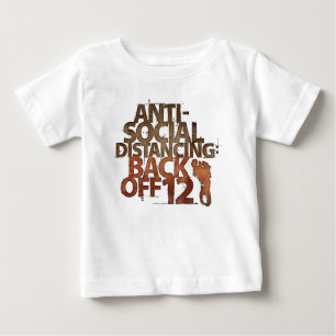 Camiseta Funny Anti-Social Distanciando 12 Pés