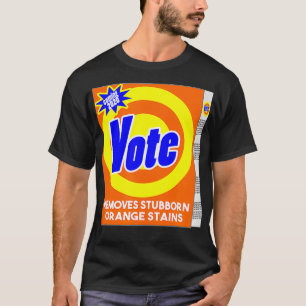 Camiseta Funny Anti Trump Detergente Sabão Bo Votar Remover