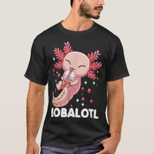 Camiseta Funny Aolotl Bobalotl Boba Tea Bubble milk Kawaii 
