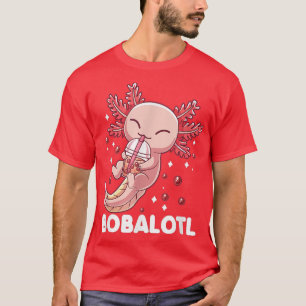 Camiseta Funny Aolotl Bobalotl Boba Tea Bubble milk Kawaii